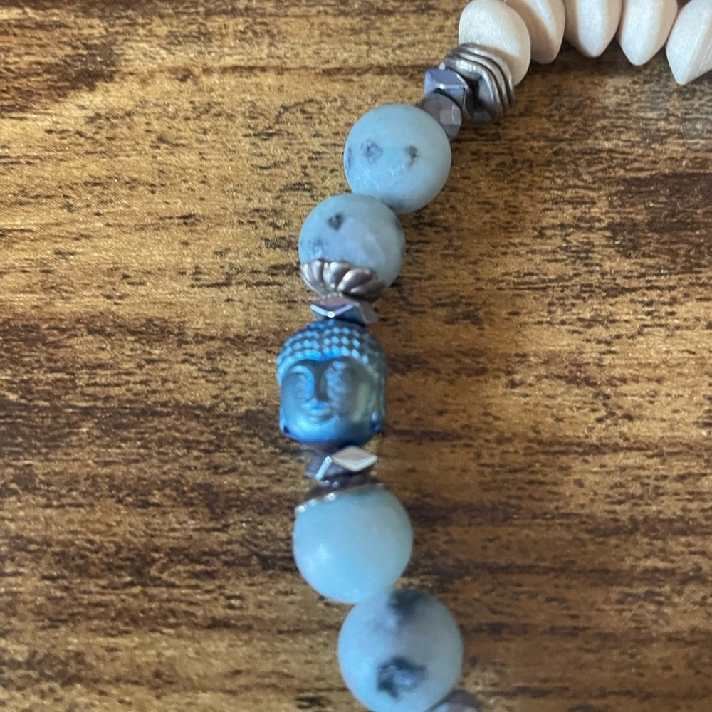 Beaded Bracelet with Buddha Charm - Picture 3 of 4
